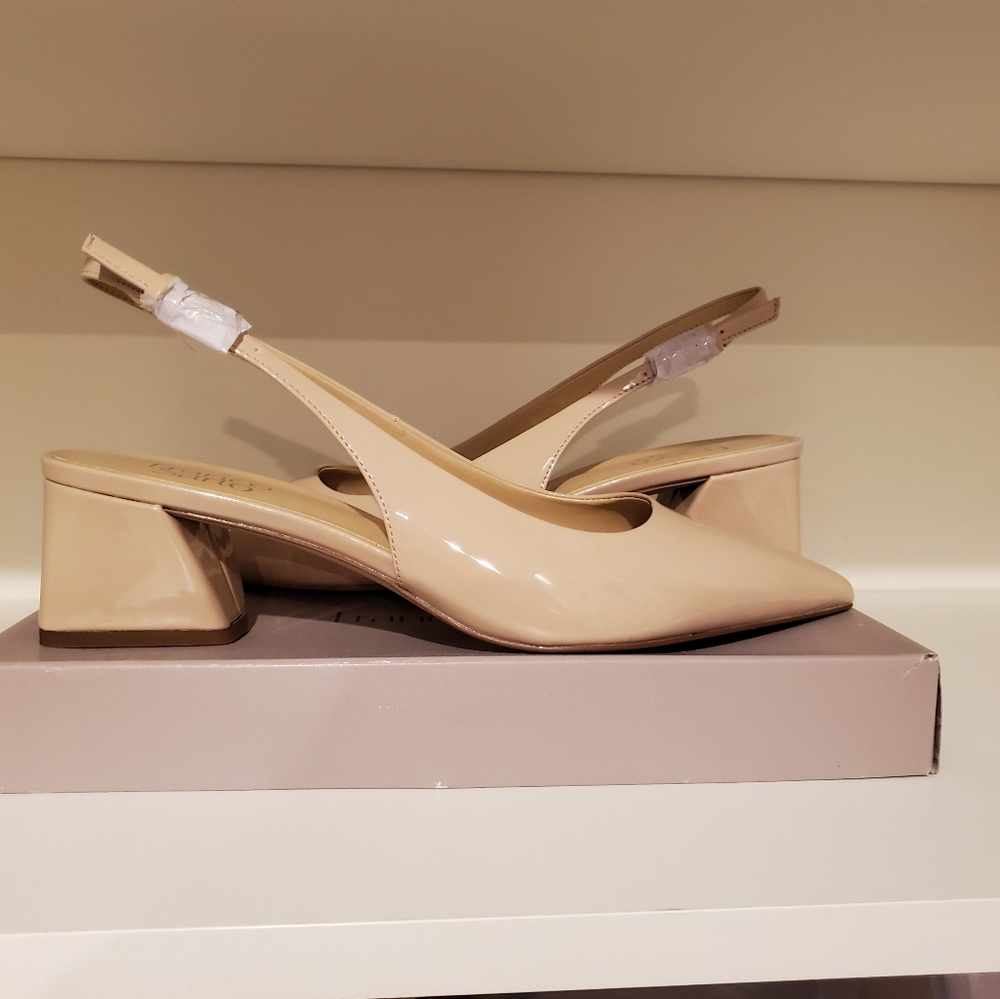 Franco Sarto Nude Patent shoes size 10